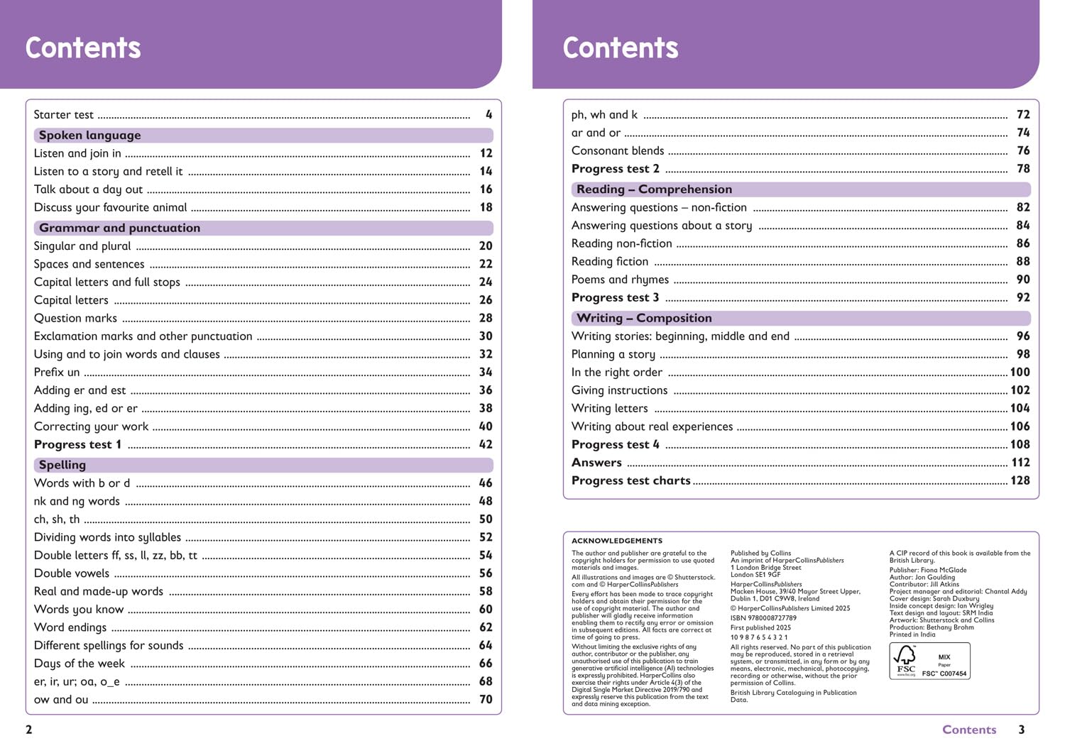 Year 1 English Targeted Practice Workbook
