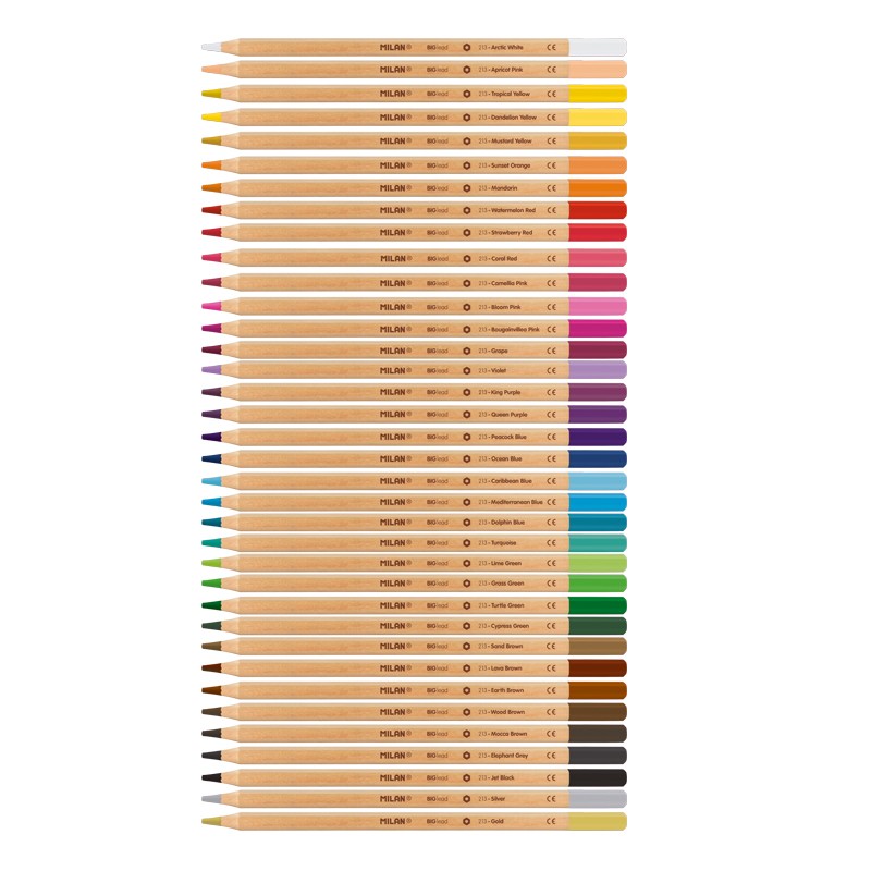 Set 36 Creioane colorate in Cutie Metalica - Milan