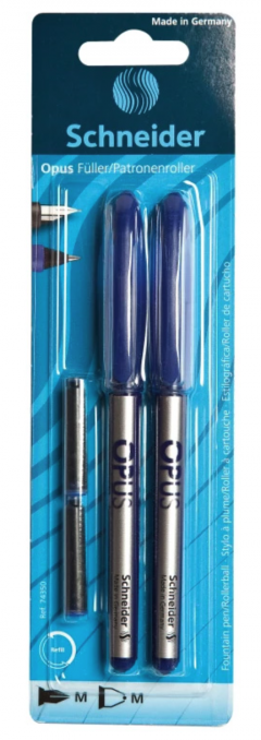 Set stilou si roller - Schneider Opus + 2 rezerve