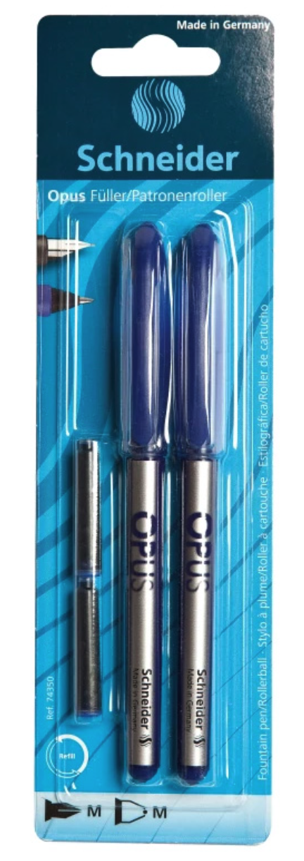 Set stilou si roller - Schneider Opus + 2 rezerve